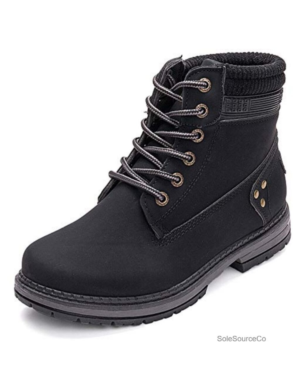 Women's Lace-Up Waterproof Leather Hiking Combat Ankle Boots